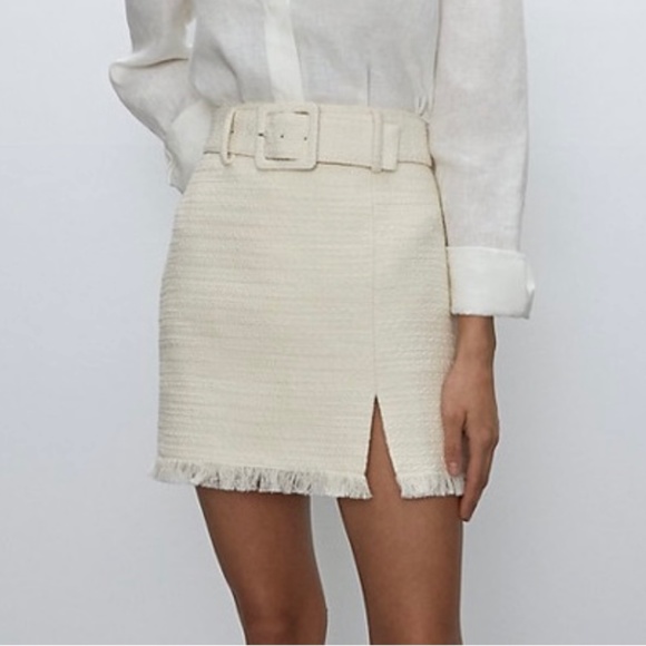 ❌SOLD❌ EUC, Babaton Tweed belted skirt, size 00 - Picture 1 of 6